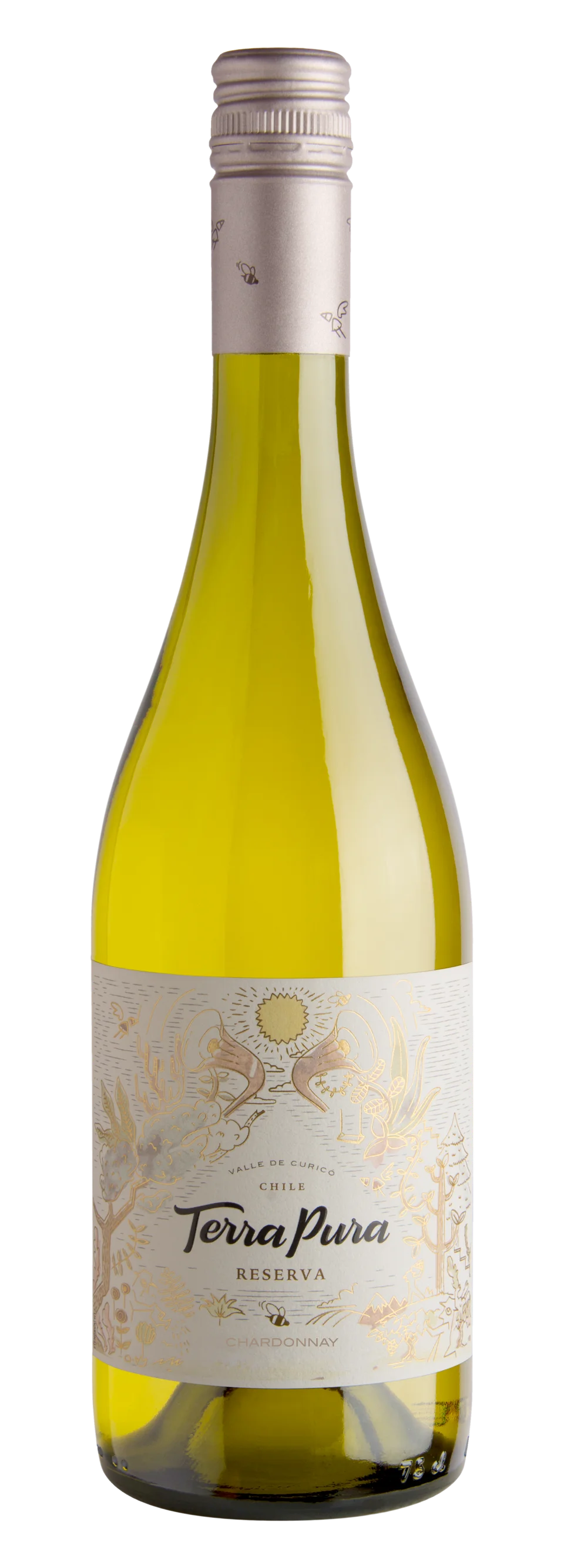 Botella de TerraPura Reserva Chardonnay