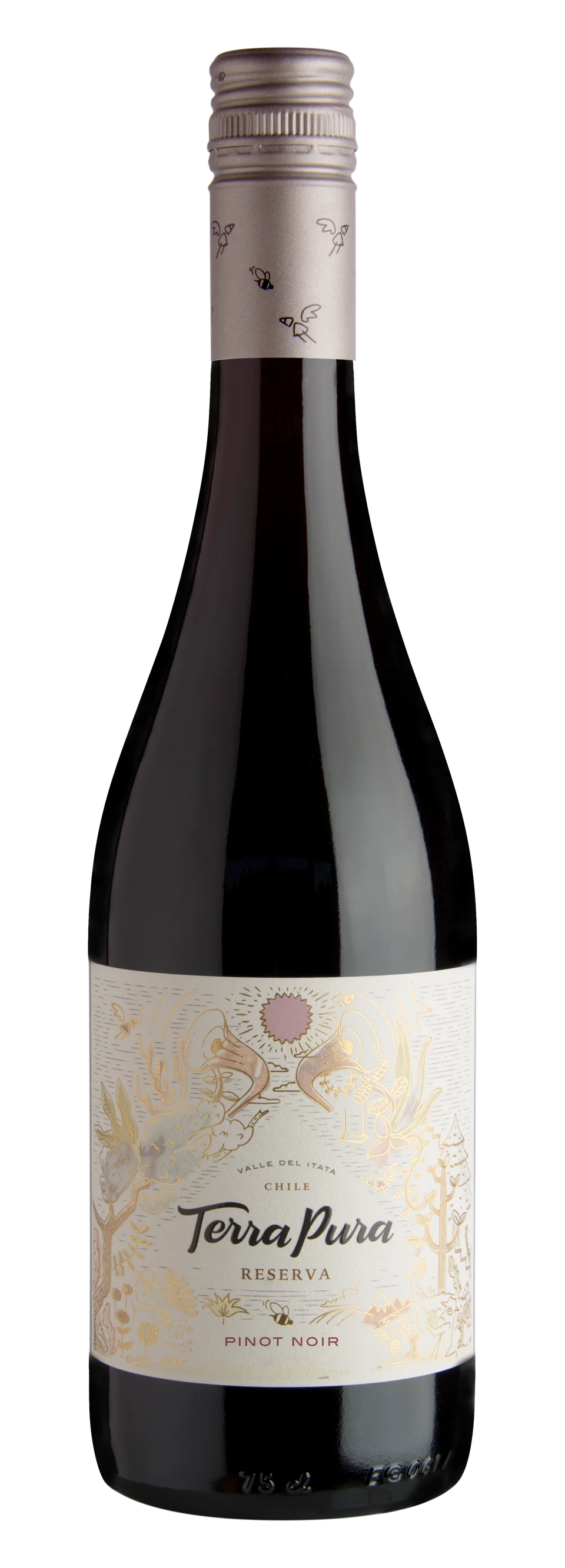 Botella de TerraPura Reserva Pinot Noir