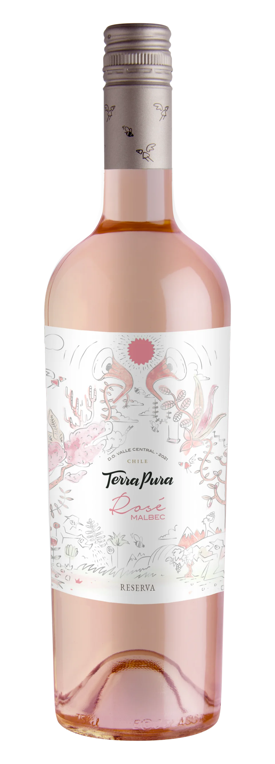 Botella de TerraPura Reserva Rosé