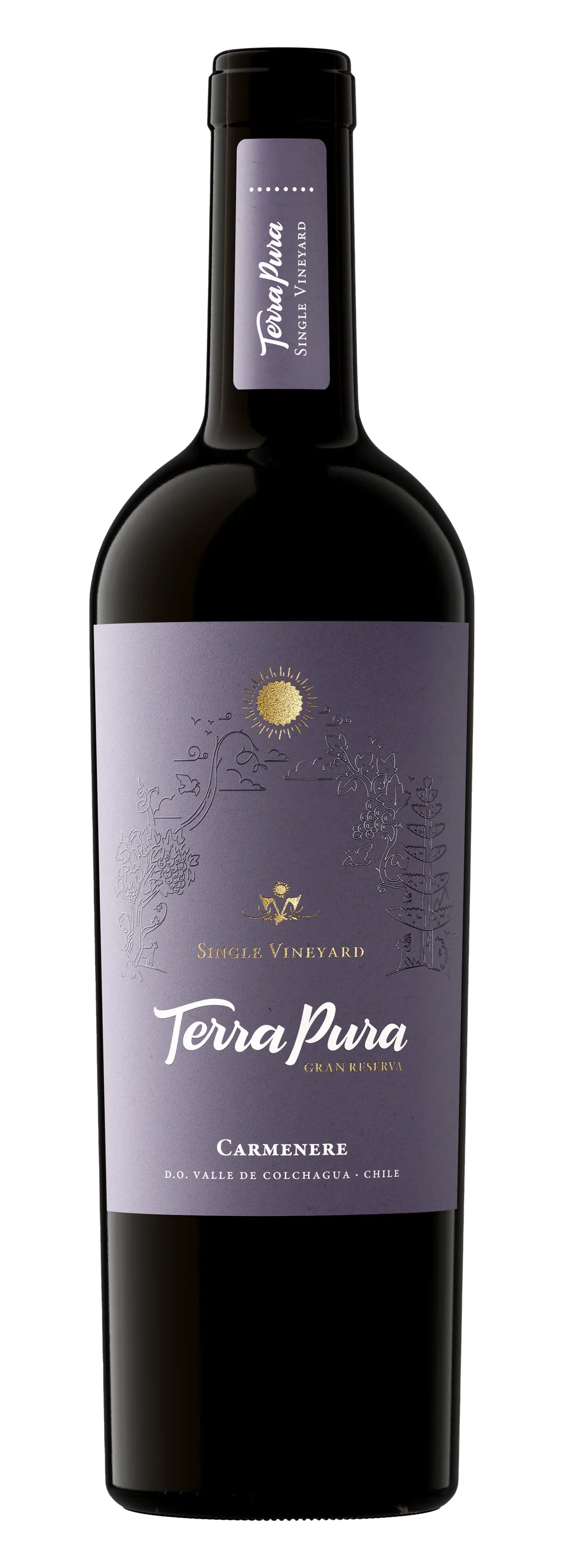 Botella de TerraPura Single Vineyard Carmenère