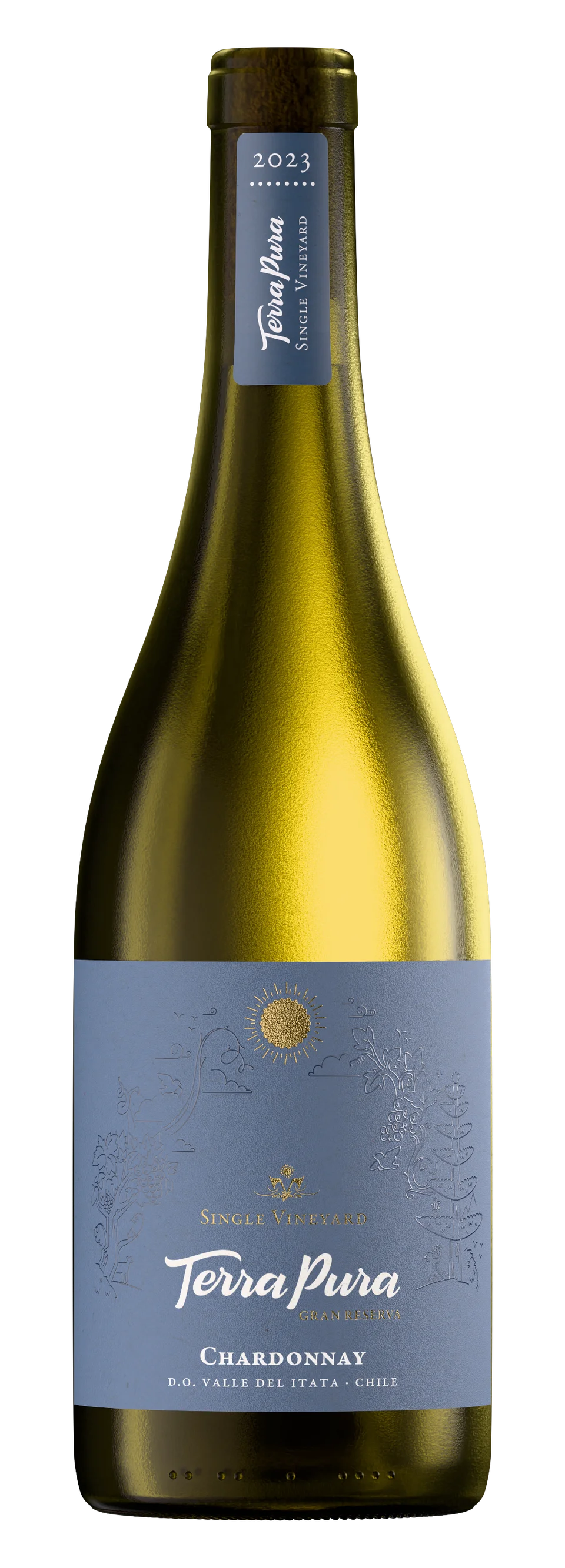 Botella de TerraPura Single Vineyard Chardonnay
