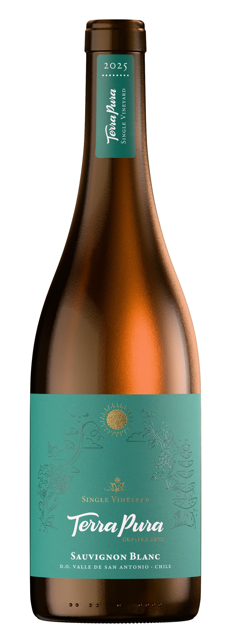 Botella de TerraPura Single Vineyard Sauvignon Blanc